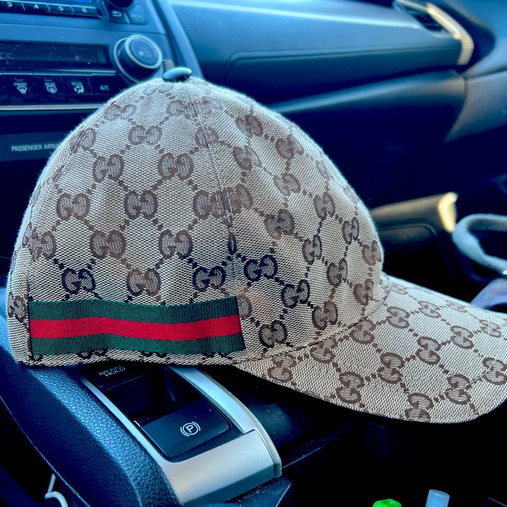 Unisex brown GUCCI hat